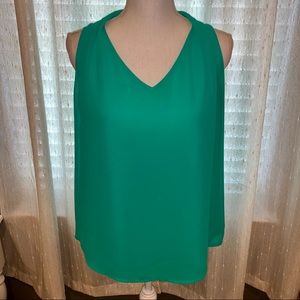 Green Flowy Tank Top